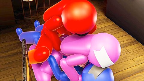 Among Us Red And Blue Double Penetrate