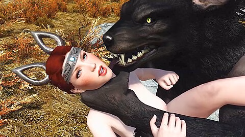 (skyrim) Cutie Overwhelmed By A Horny Werewolf