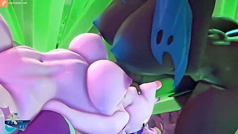 A Huge Cock Of A Futanari Horse Fucks The Pussy And Mouth Of A Cartoon Unicorn