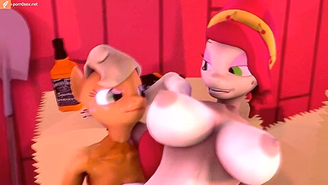 Applejack Put Her Girlfriend On A Futanari Dick And Brought Her To Orgasm