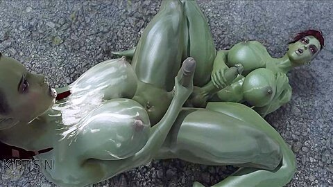Orcs Futanari Step sisters Jerking Off And Cumming Together