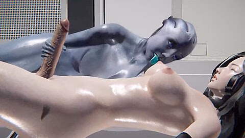 Liara Gets Creampied By Futanari Miranda