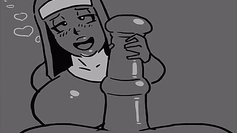 3d Animation - Hot Keycock Nun - 1
