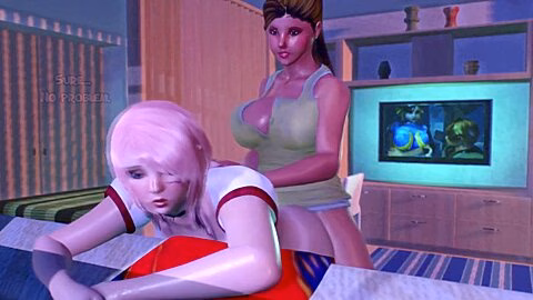 Two Girls Paid The Hostess With Anal Threesome